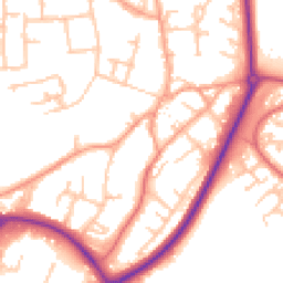 Daytime road noise heatmap for CV47 1BD