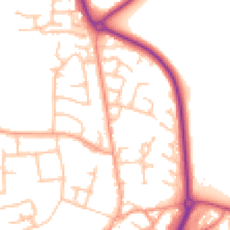 Daytime road noise heatmap for CV47 1EJ