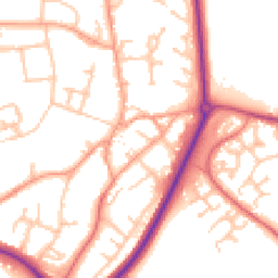 Daytime road noise heatmap for CV47 1FD
