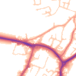 Daytime road noise heatmap for CV47 1HA