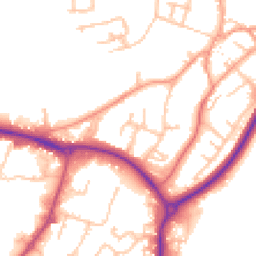 Daytime road noise heatmap for CV47 1HU