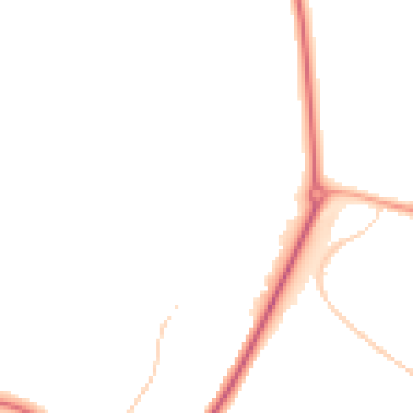 Night-time road noise heatmap for CV47 1PH