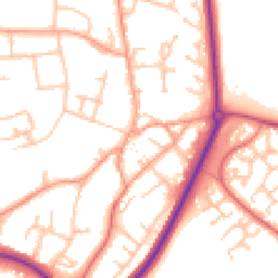 Daytime road noise heatmap for CV47 1PQ