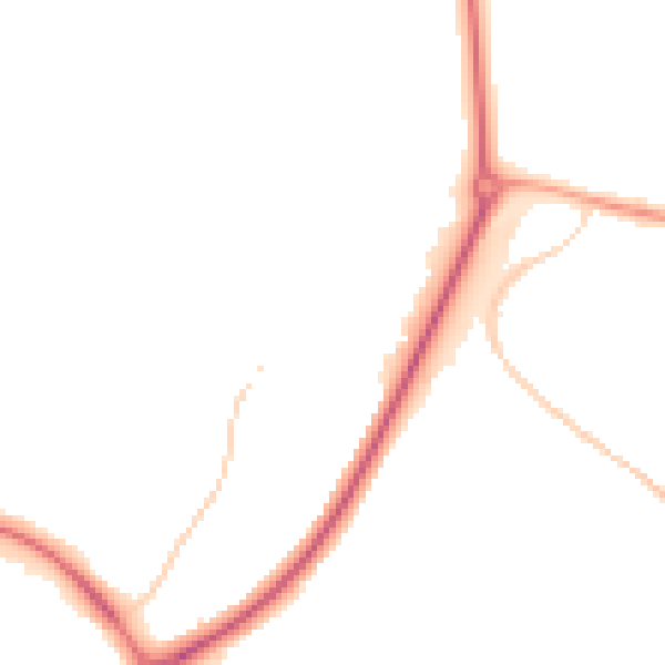 Night-time road noise heatmap for CV47 1PR