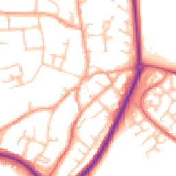 Daytime road noise heatmap for CV47 1UU