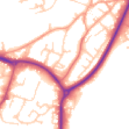 Daytime road noise heatmap for CV47 1YR