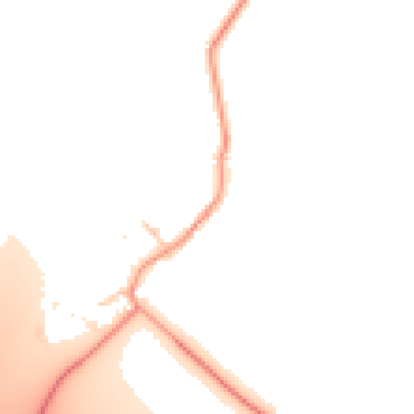 Daytime road noise heatmap for CV47 2AJ