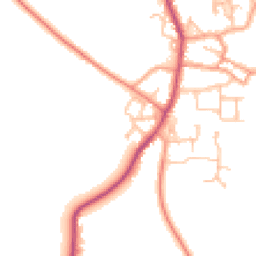 Daytime road noise heatmap for CV47 2BF