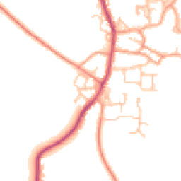 Daytime road noise heatmap for CV47 2BG