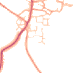 Daytime road noise heatmap for CV47 2DJ