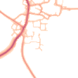 Daytime road noise heatmap for CV47 2DQ