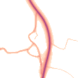 Daytime road noise heatmap for CV47 2GX