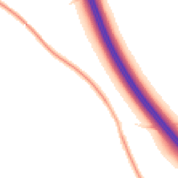 Night-time road noise heatmap for CV47 2PB