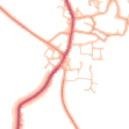 Daytime road noise heatmap for CV47 2QR