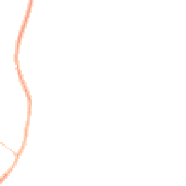 Night-time road noise heatmap for CV47 2RJ