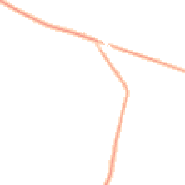 Night-time road noise heatmap for CV47 2SS