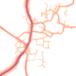 Daytime road noise heatmap for CV47 2TE