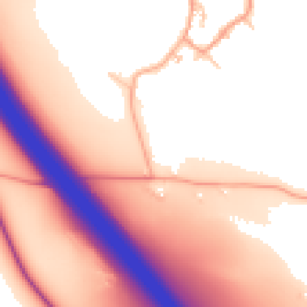 Daytime road noise heatmap for CV47 2TX