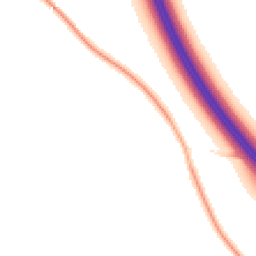Night-time road noise heatmap for CV47 2UD