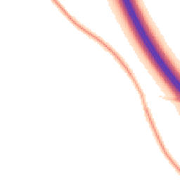 Night-time road noise heatmap for CV47 2UN