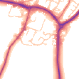 Daytime road noise heatmap for CV47 2UU