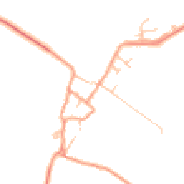Daytime road noise heatmap for CV47 2XT
