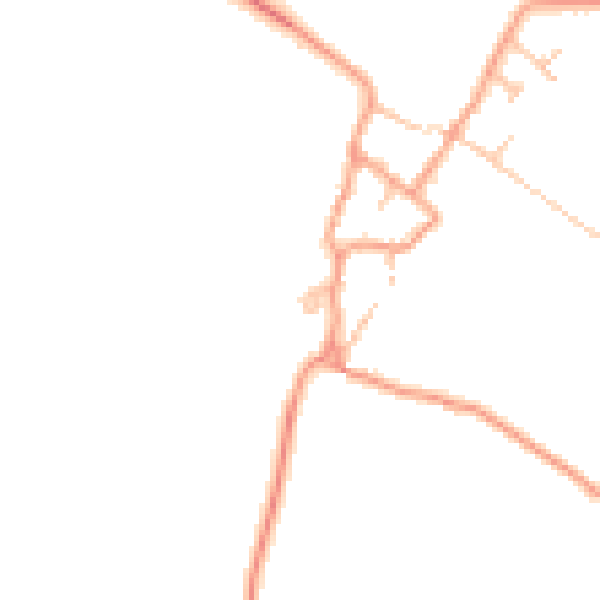 Daytime road noise heatmap for CV47 2YA