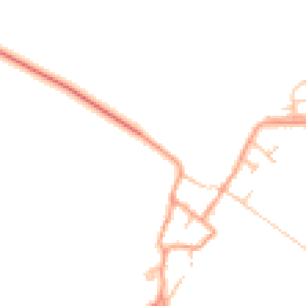 Daytime road noise heatmap for CV47 2YZ