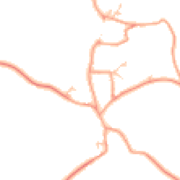 Daytime road noise heatmap for CV47 7RG