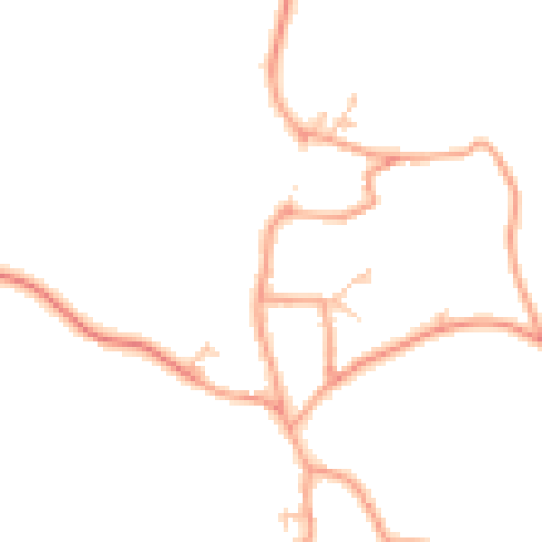 Daytime road noise heatmap for CV47 7SB