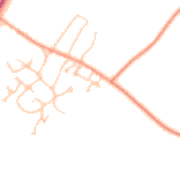 Daytime road noise heatmap for CV47 8AD