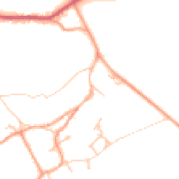 Daytime road noise heatmap for CV47 8FJ