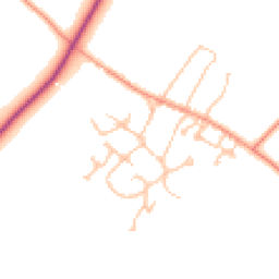 Daytime road noise heatmap for CV47 8JN