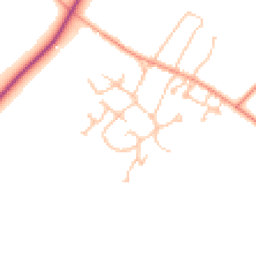 Daytime road noise heatmap for CV47 8JQ