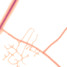 Daytime road noise heatmap for CV47 8JT