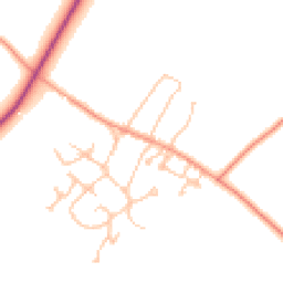 Daytime road noise heatmap for CV47 8JX