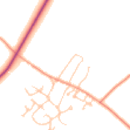 Daytime road noise heatmap for CV47 8JY