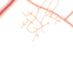 Daytime road noise heatmap for CV47 8LG