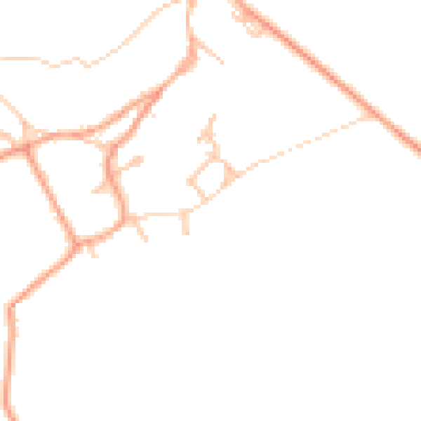 Daytime road noise heatmap for CV47 8LT