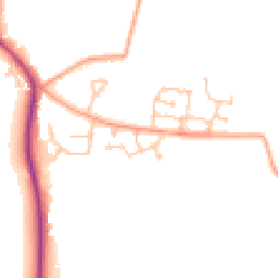 Daytime road noise heatmap for CV47 9AS