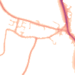 Daytime road noise heatmap for CV47 9FB