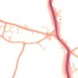 Daytime road noise heatmap for CV47 9PG