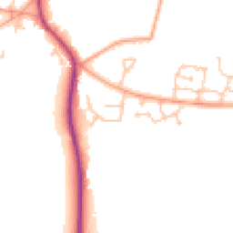 Daytime road noise heatmap for CV47 9QS