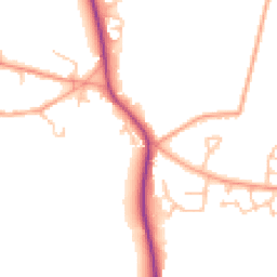 Daytime road noise heatmap for CV47 9RE