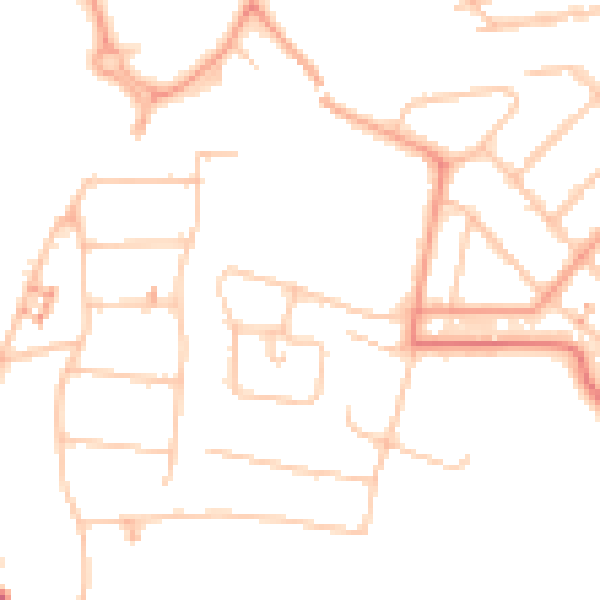 Daytime road noise heatmap for CV5 6AF