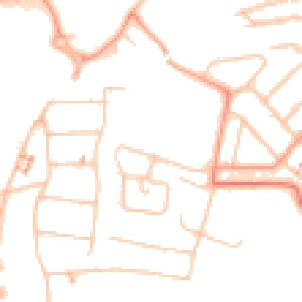 Daytime road noise heatmap for CV5 6AG