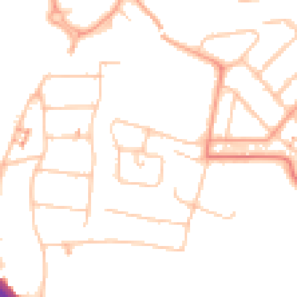 Daytime road noise heatmap for CV5 6AH
