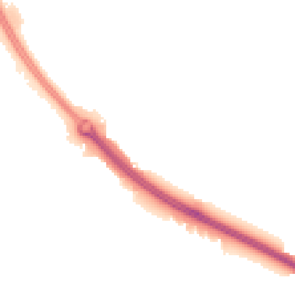 Night-time road noise heatmap for CV5 6AP