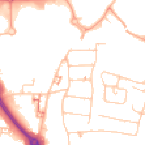 Daytime road noise heatmap for CV5 6AR
