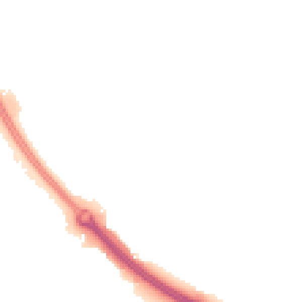 Night-time road noise heatmap for CV5 6AS